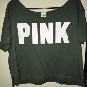 PINK Off-the-shoulder tee